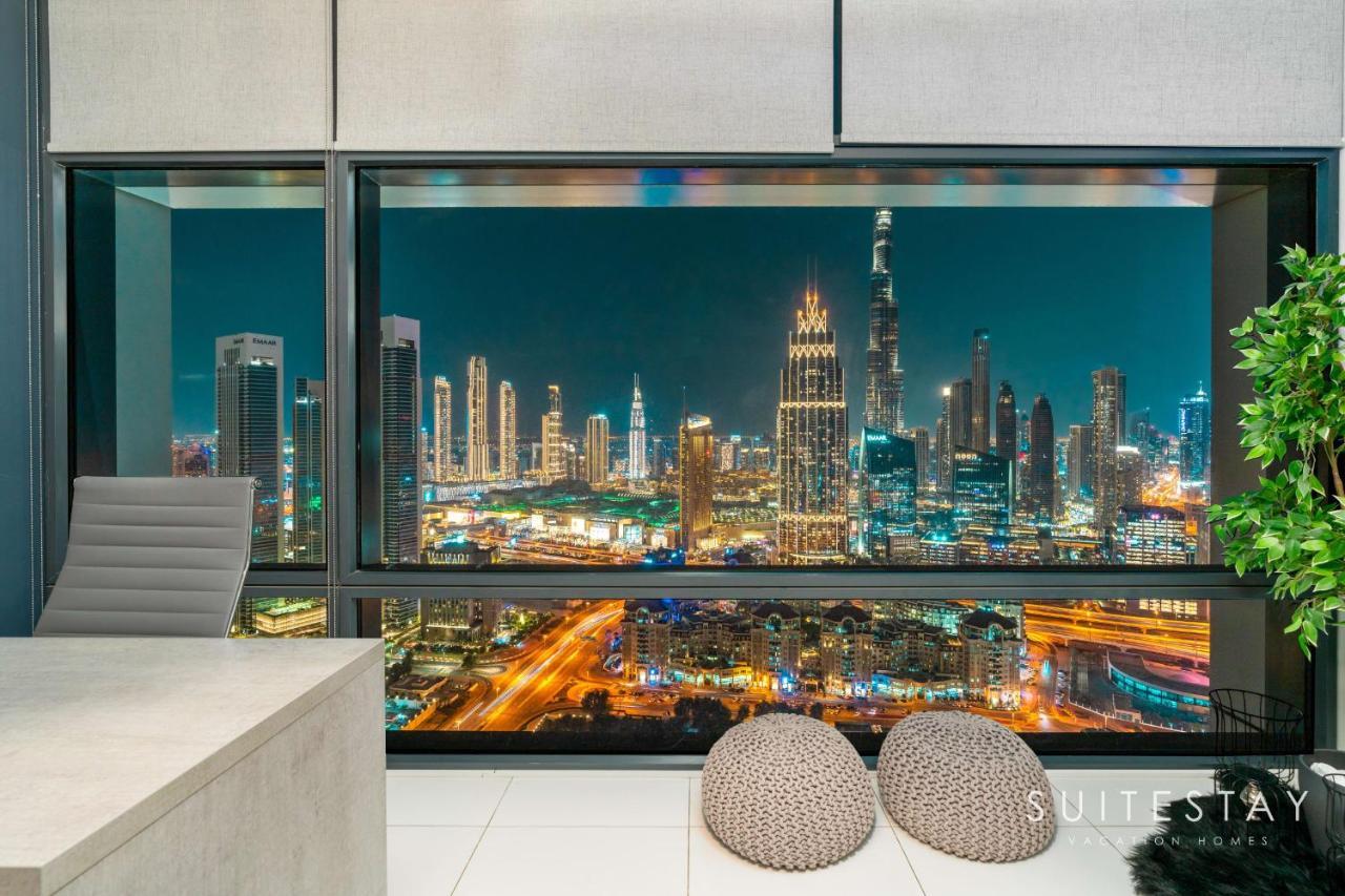 Breathtaking Panoramic Burj Khalifa Skyline View Suite Dubai Exterior foto